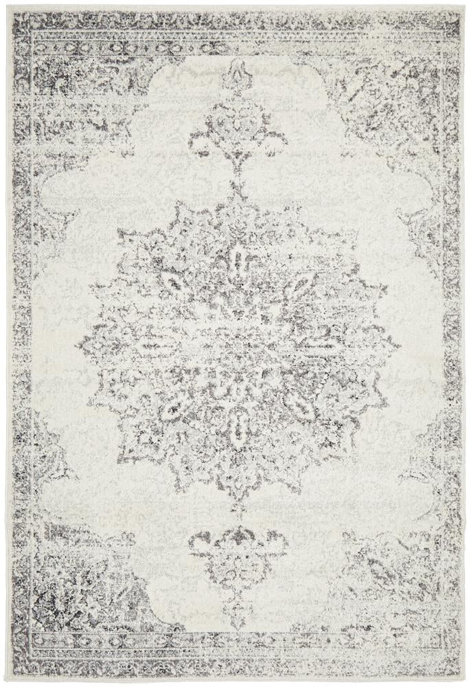 Chrome Rita Silver Rectangle Rug