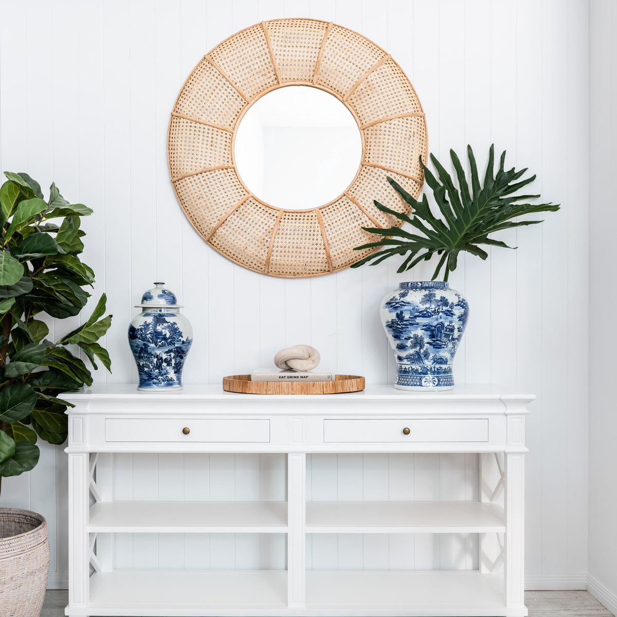 Lindeman Rattan Coastal Mirror