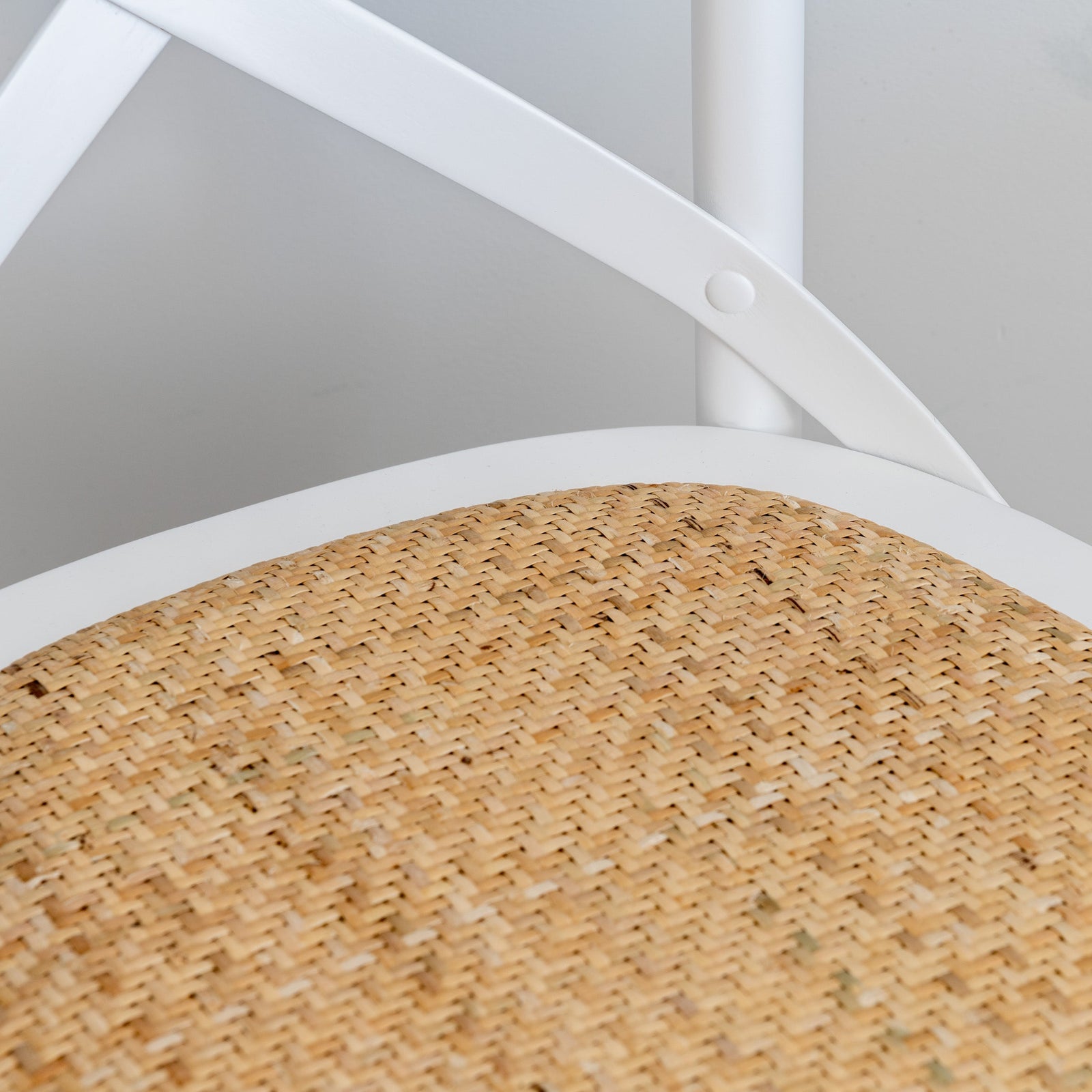 Carter Rattan Cross-back Kitchen Stool