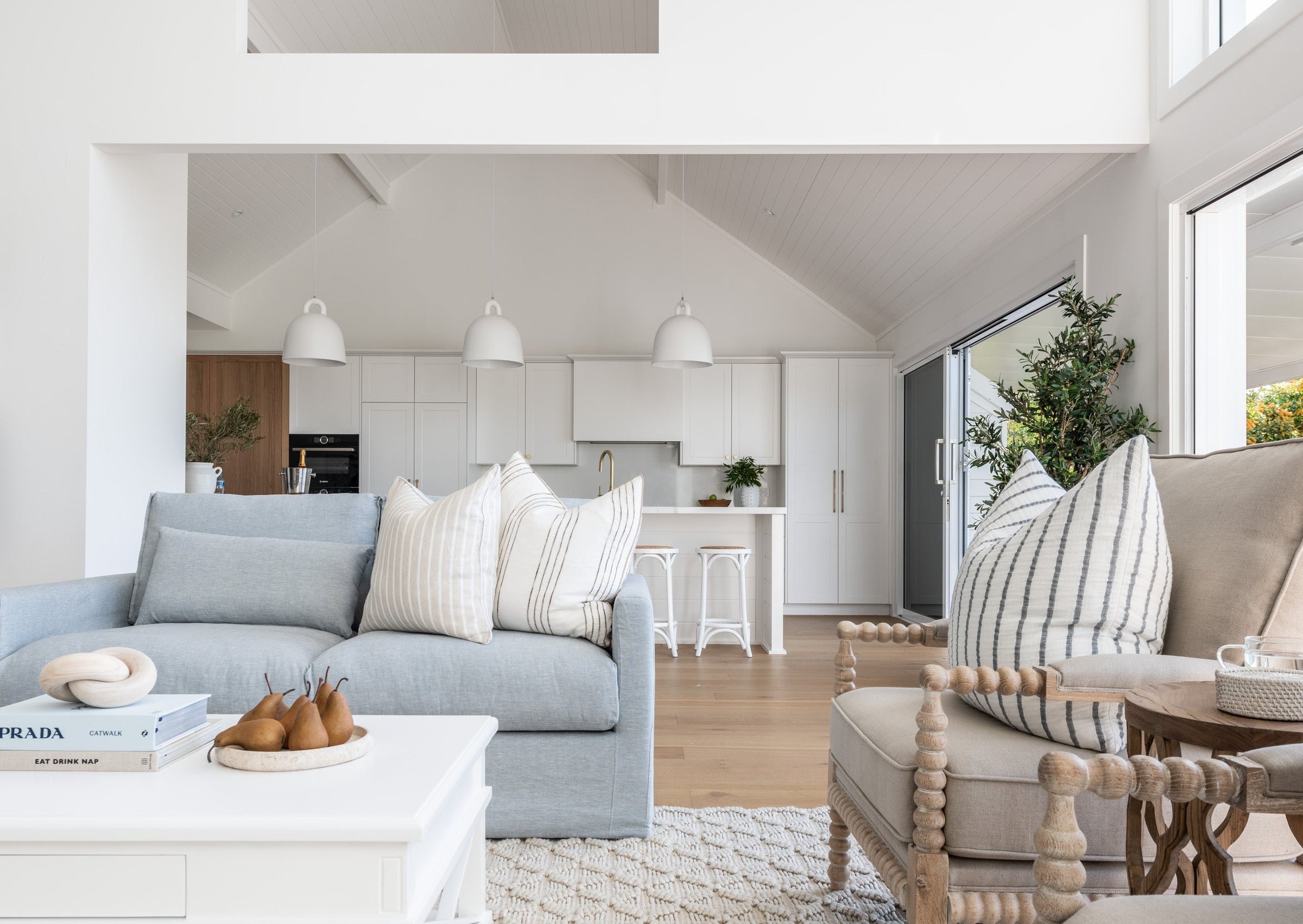 Capri Slip Cover Linen 2 Seater Lounge