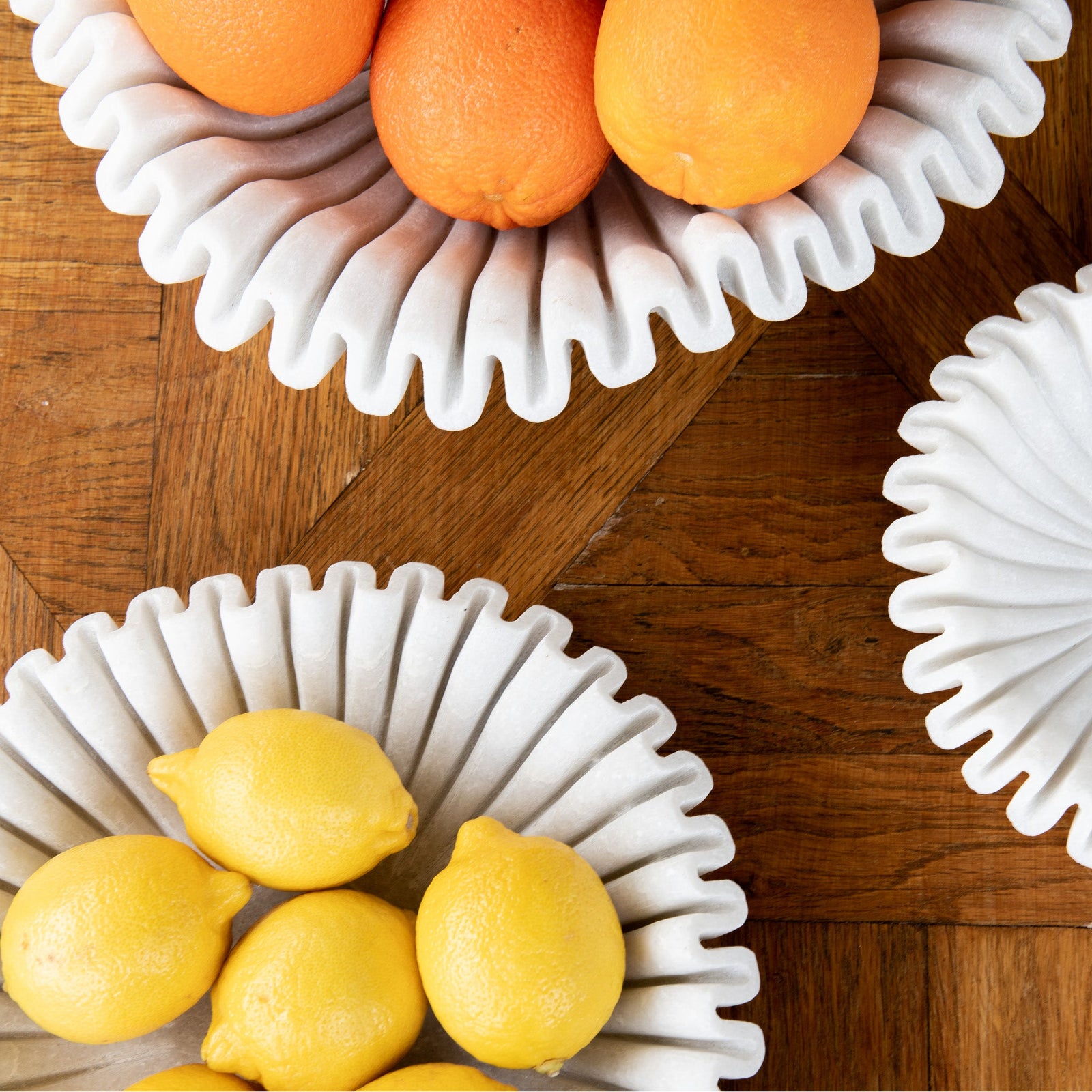 Ruffle Marble Bowl