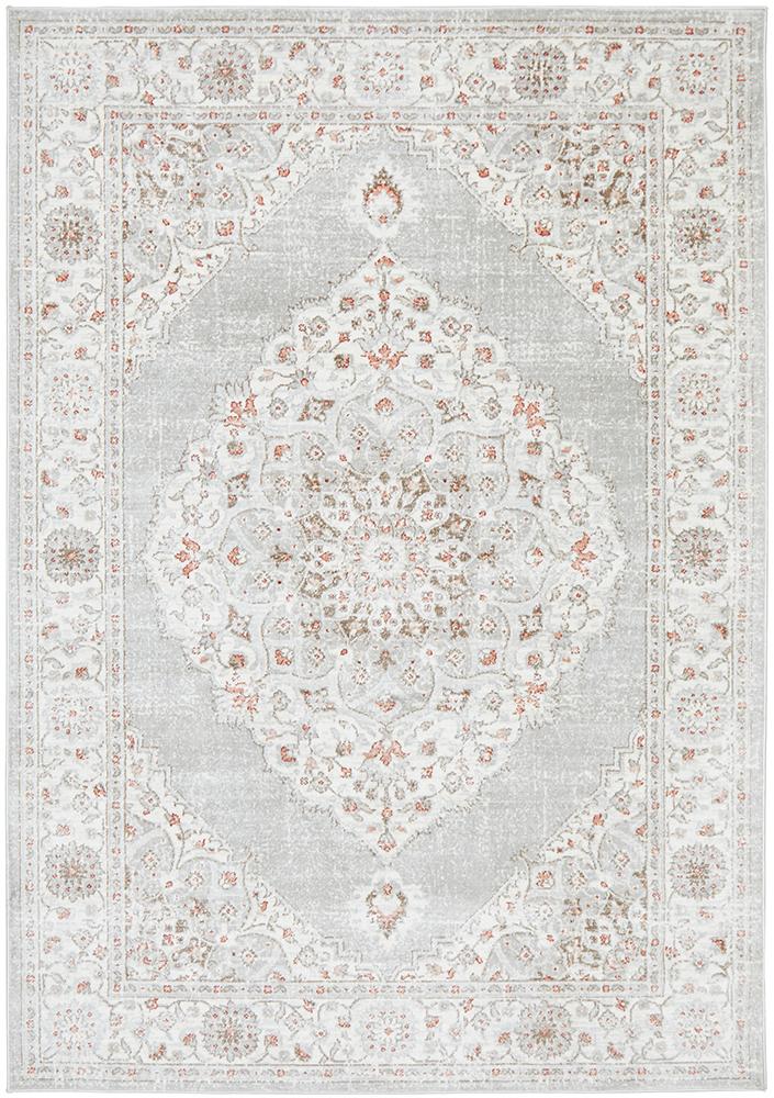 Manhattan Transitional Rectangle Rug Rose