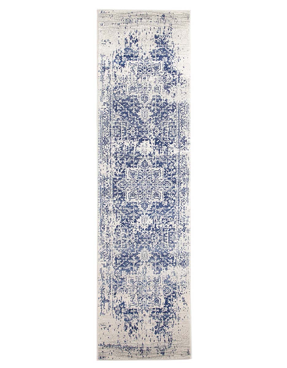 Horizon White Navy Transitional Runner