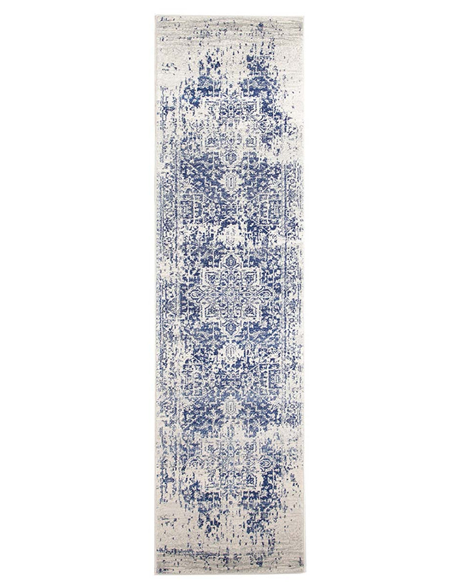 Horizon White Navy Transitional Runner