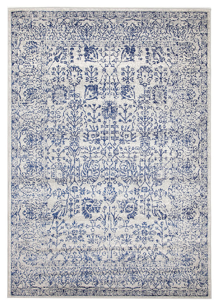 Frost Blue Transitional Rectangle Rug