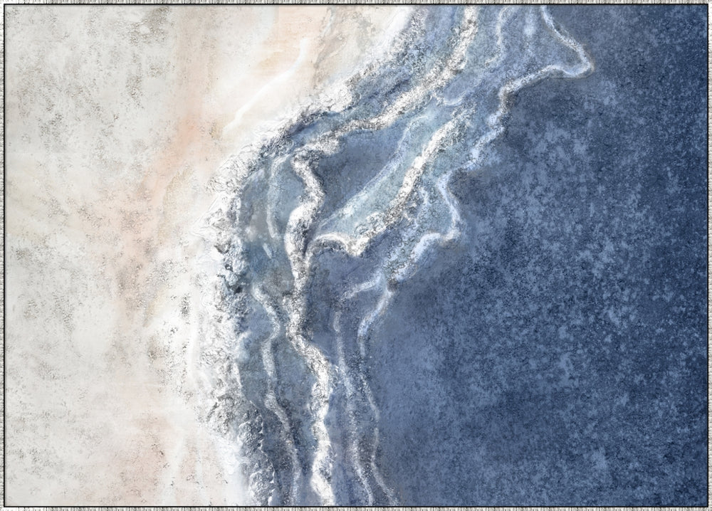 Reef View Canvas Extra Large Canvas In Antique Silver Frame