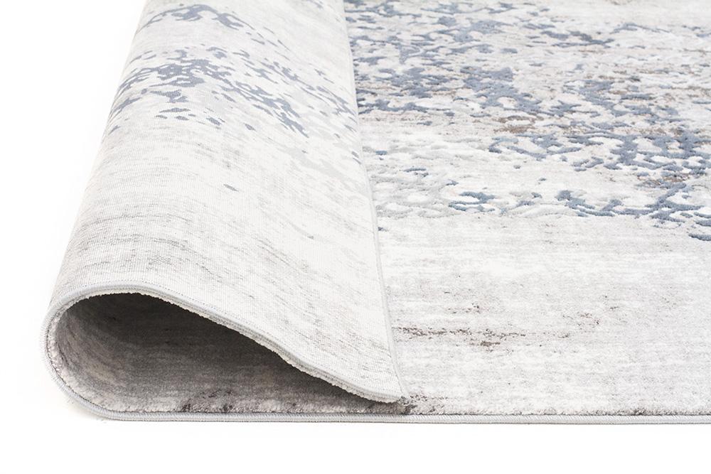 Buy Hamptons Casper Distressed Modern Rug Blue Grey White