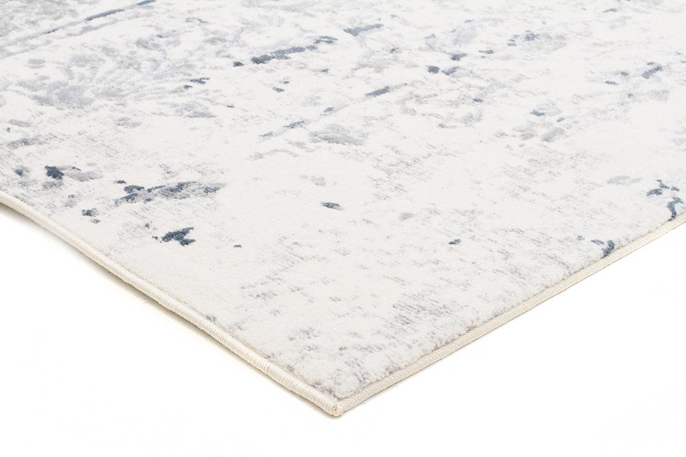 Buy Hamptons Farah Distressed Contemporary Rug White Blue Grey