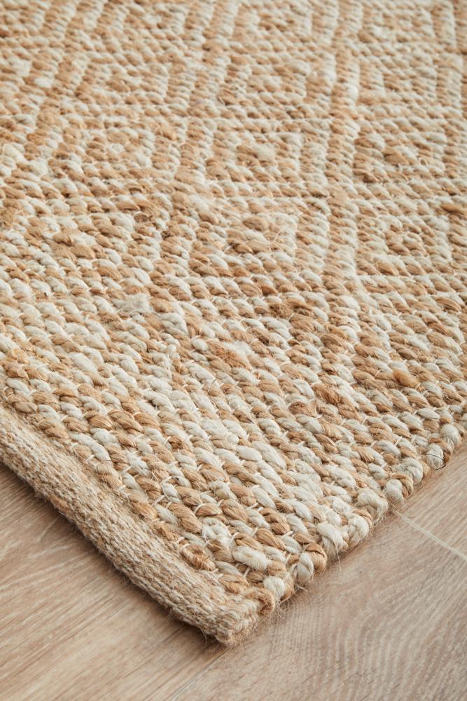 Noosa Natural Diamond Weave Runner