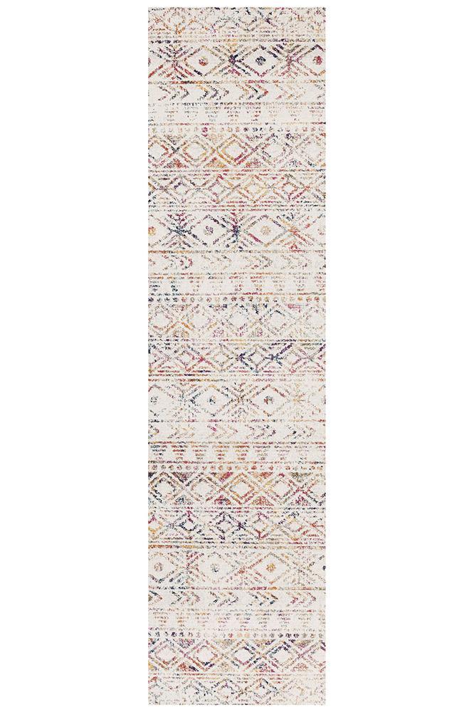 Oasis Ismail Multi Grey Rustic Runner