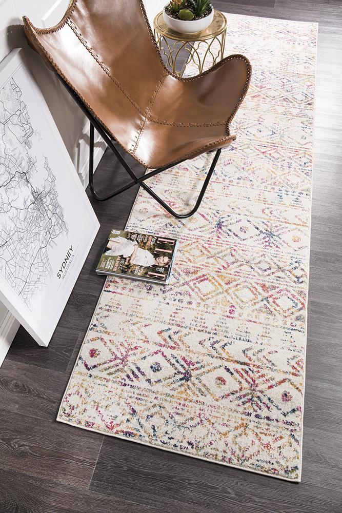 Oasis Ismail Multi Grey Rustic Runner