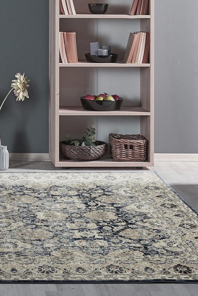 Esquire Balance Traditional Blue Rug