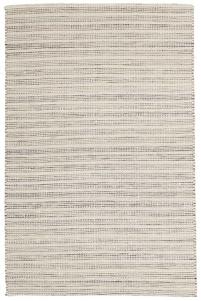 Hand Braied Silver Felted Wool Rug