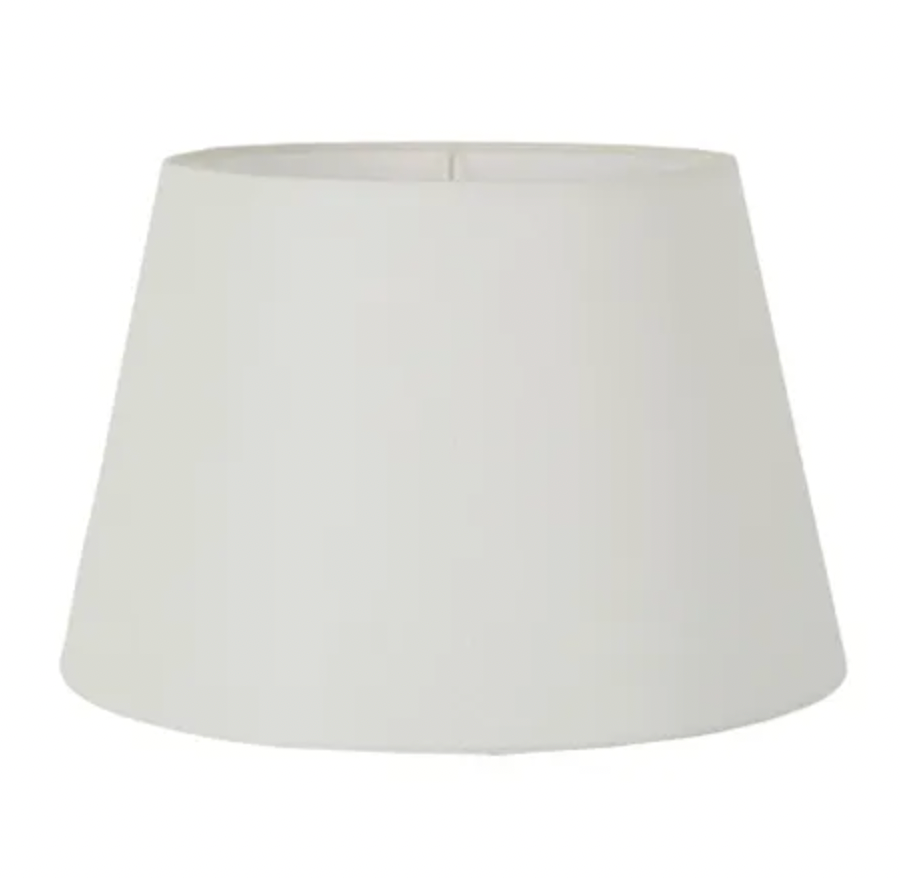 Linen Taper Lampshade Large Textured Ivory