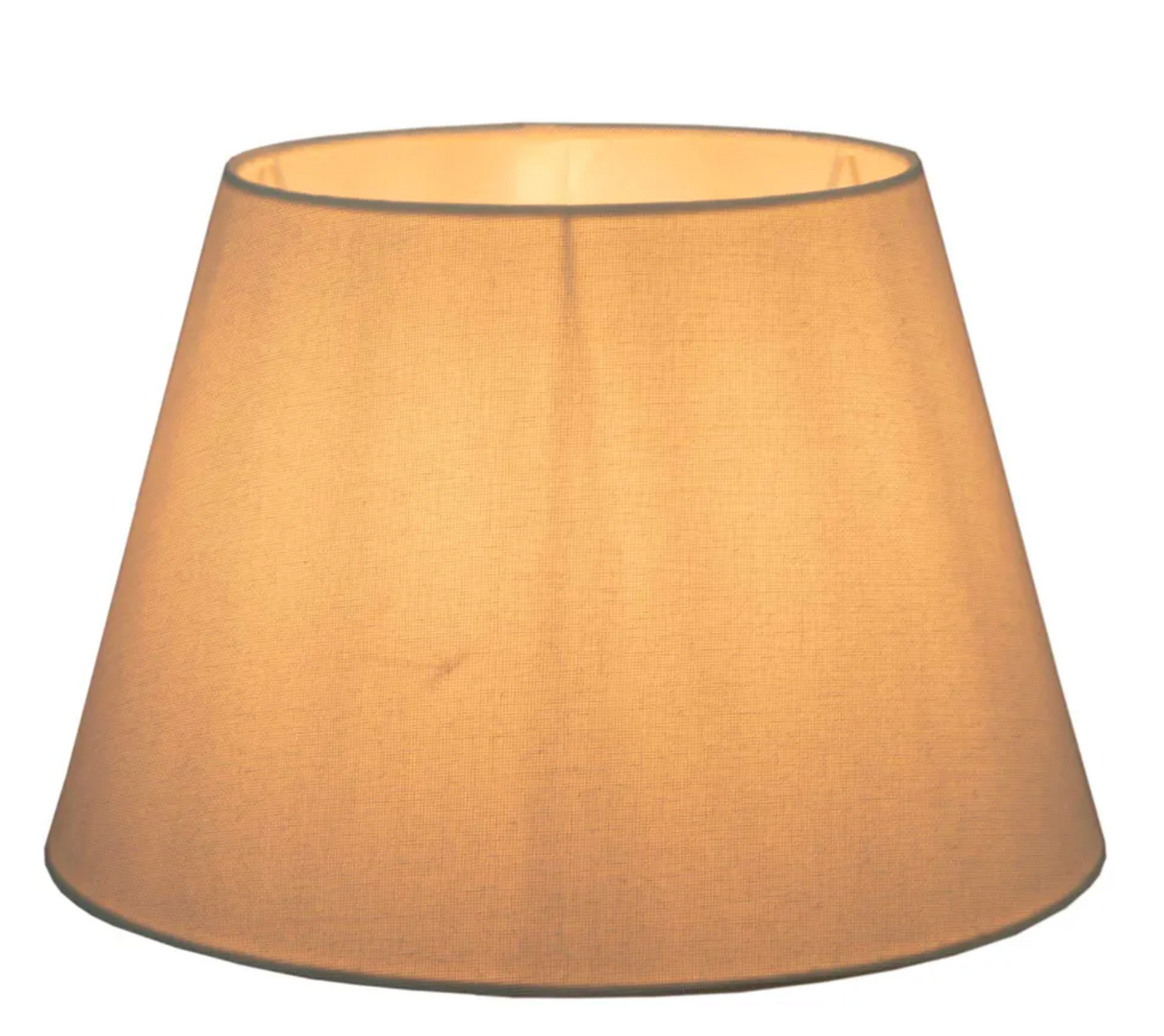 Linen Taper Lampshade Large Textured Ivory
