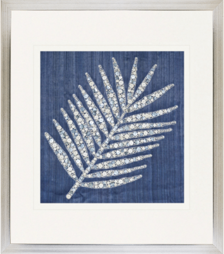 Leaf Motif X Navy Designer Boys - Textile And Beads