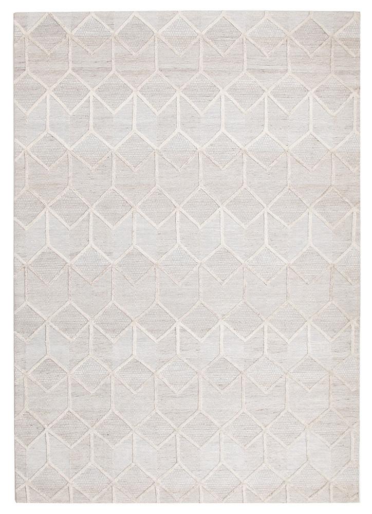 Winter Grey Brush Modern Rectangle Rug