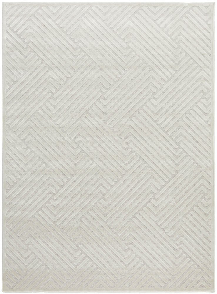 New York Cindy Natural White Rectangle Rug