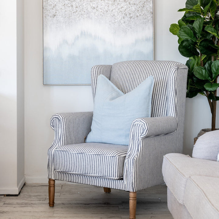 Henrietta Stripe Linen Armchair