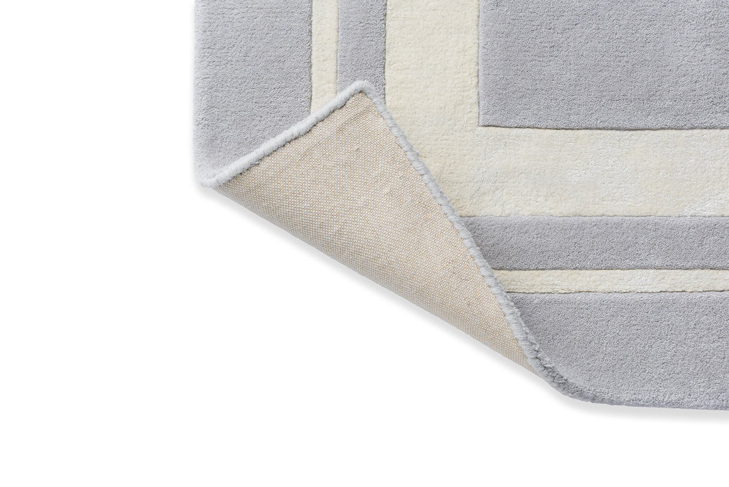 Buy Hamptons Laura Ashley Silver Wool Rug